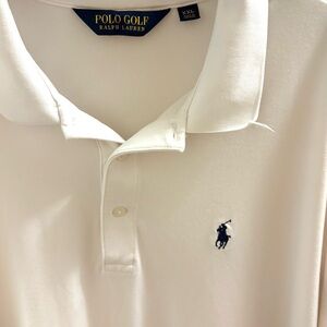 Men's White Ralph Lauren Polo Shirt / Golf Shirt